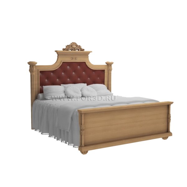 Ліжко дерев'яна №8 від компанії Столярна майстерня Гюмрі - фото 1