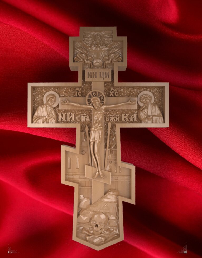 Настінний хрест №3 від компанії Столярна майстерня Гюмрі - фото 1