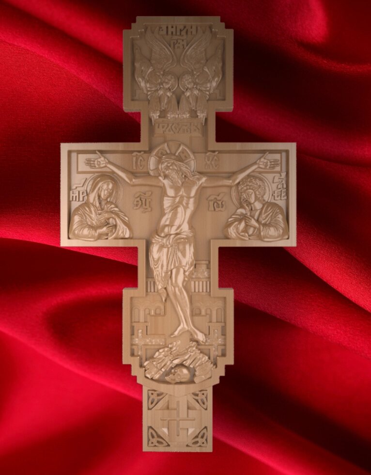 Настінний хрест №5 від компанії Столярна майстерня Гюмрі - фото 1