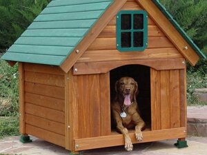 Будка для собаки "фінська" з термодревесини