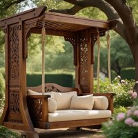 Дерев'яні гойдалки