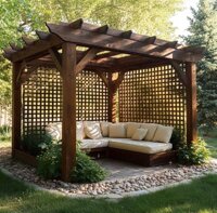 Перголи дерев’яні з термодерева