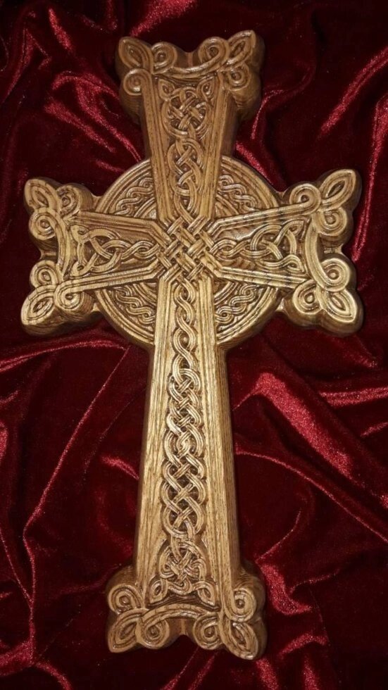 Різьблений хрест №1 від компанії Столярна майстерня Гюмрі - фото 1