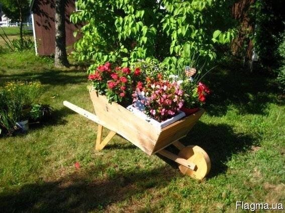 Візок-клумба для рослин і квітів від компанії Столярна майстерня Гюмрі - фото 1