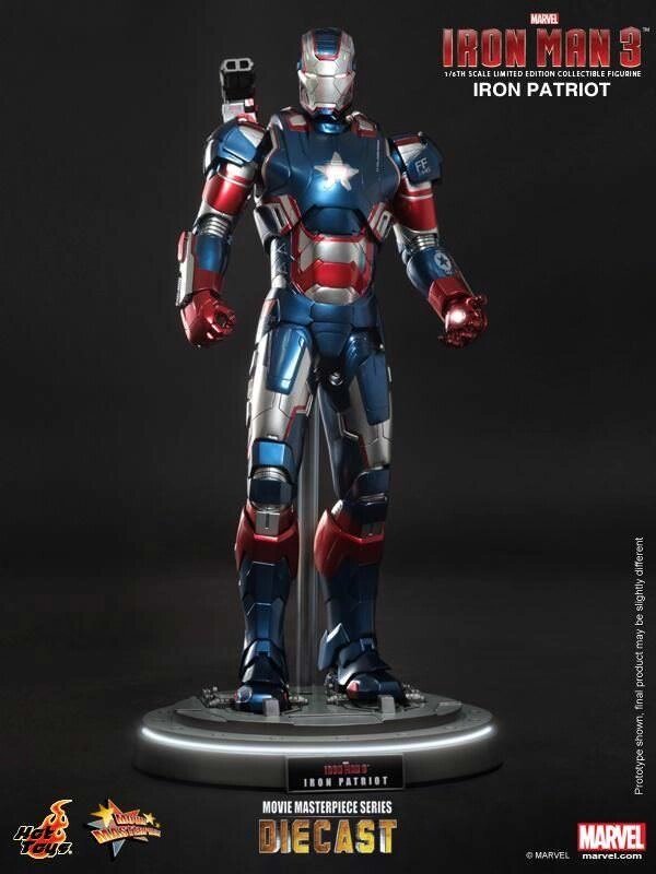 1/6 hot toys mms 195 D01 IRON MAN 3 IRON PATRIOT від компанії Premium - фото 1