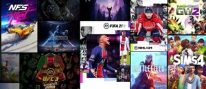 40 Ігор передплати EA Play PS4/PS5 UFC 3 Fifa NHL Battlefield Star Wars