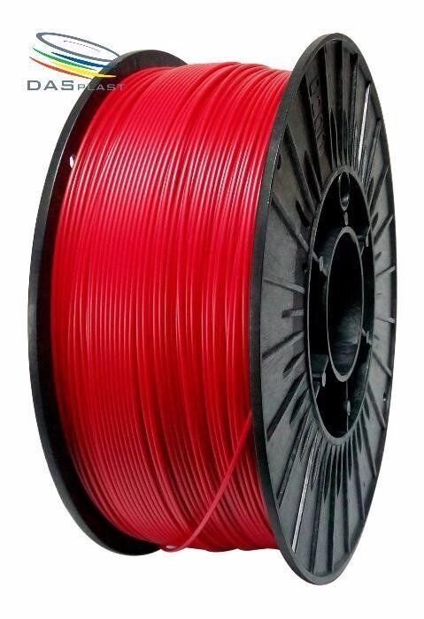 ABS АБС пластик нитка 1,75 мм для 3D принтера 1кг filament червоний від компанії Premium - фото 1