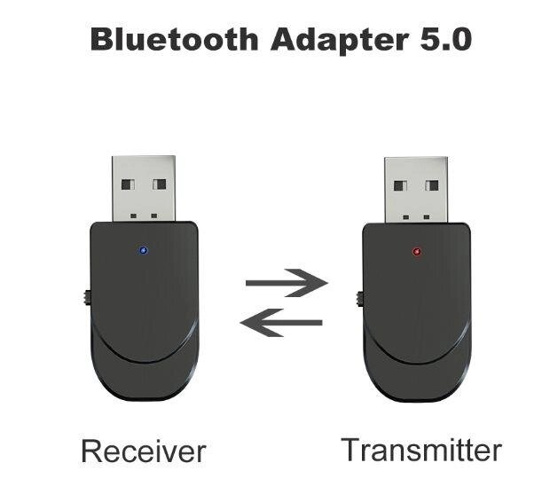 Адаптер Bluetooth 5.0 аудіоприймач-передавач KN330 2в1 блютуз від компанії Premium - фото 1