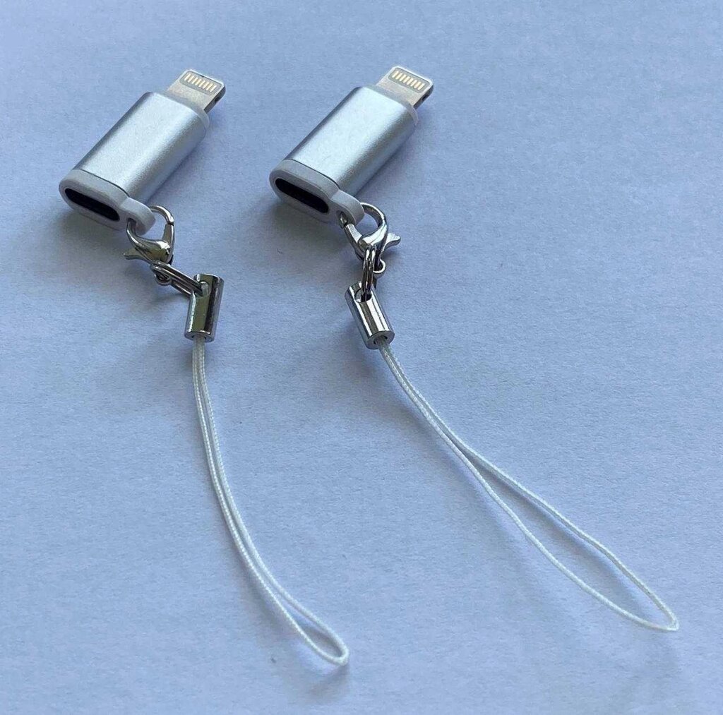 Адаптер USB-C на Lightning Перехідник Type C Female-Lightning iOs Male від компанії Premium - фото 1