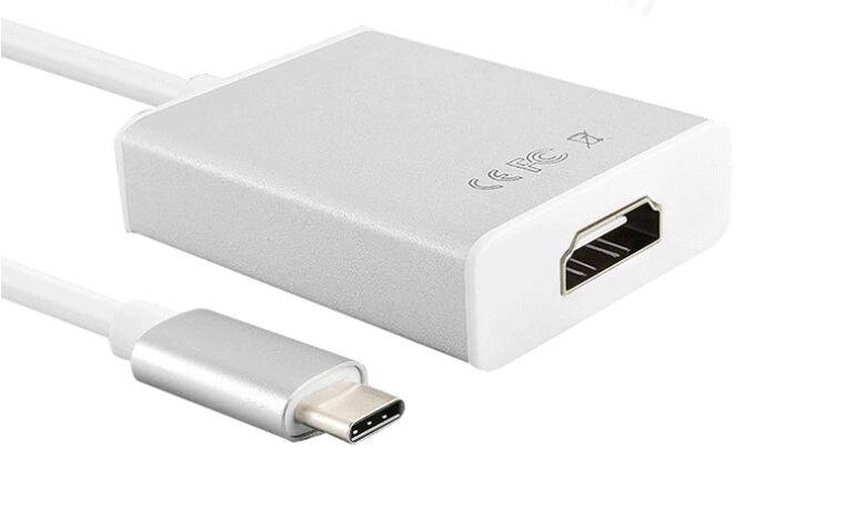 Адаптер USB Type-C 3.1 -&gt, HDMI/ТВ конвертер 5Gbps 1920*1080 MacBook від компанії Premium - фото 1