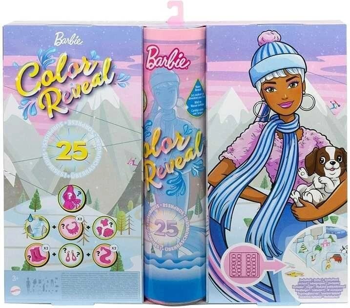 Адвент-календар Barbie Color Reveal Advent Calendar Кольорове від компанії Premium - фото 1