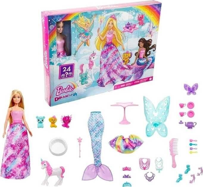 Адвент календар Barbie Dreamtopia Fairytale Advent Calendar Барбі від компанії Premium - фото 1