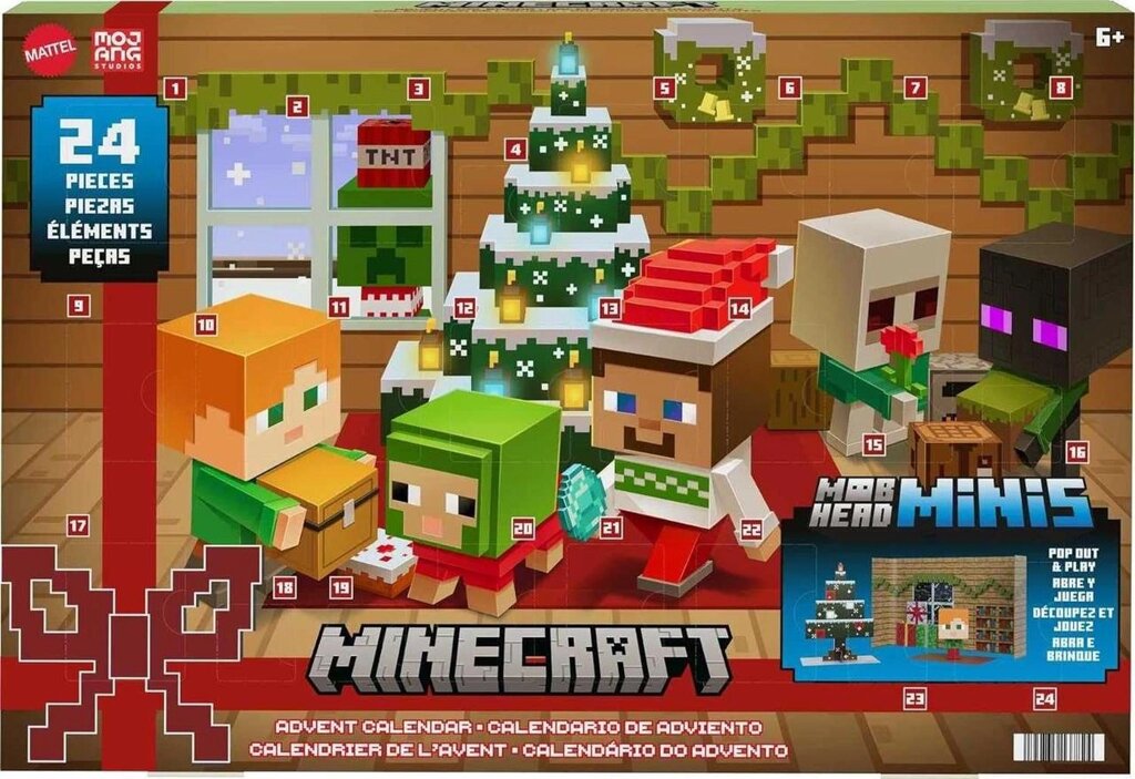 Адвент-календар Майнкрафт 2023. Minecraft Advent Calendar від компанії Premium - фото 1