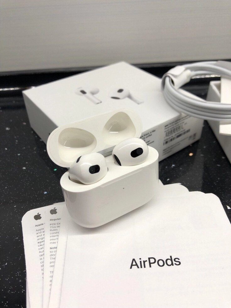 Airpods 3 1:1 з оригіналом. Безкоштовна доставка від компанії Premium - фото 1