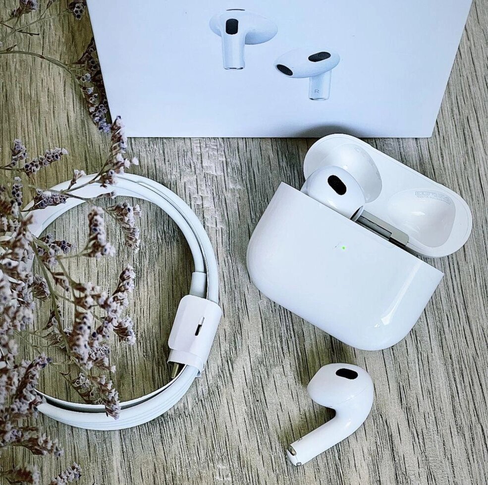 AirPods 3 бездротові навушники аірподс на iPhone/Android ГАРАНТІЯ від компанії Premium - фото 1