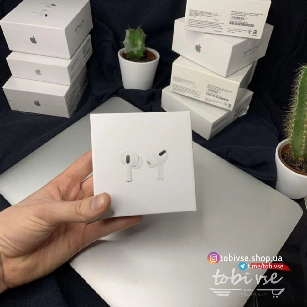 Акція Appel AirPods Pro Люкс Якість Навушники чіп Airoha / 3 2 від компанії Premium - фото 1