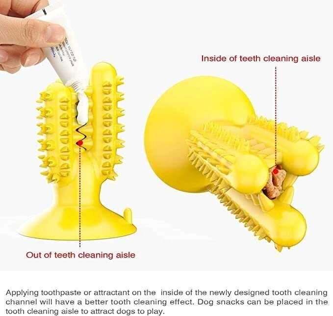 АКЦІЯ! Жувальна, лікувальна іграшка для собак Splooty Paw Yellow Dog від компанії Premium - фото 1