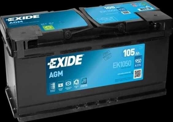 Аккумулятор Гелевий Тяговий EXIDE AGM 105Ah Акумулятор гелевий від компанії Premium - фото 1