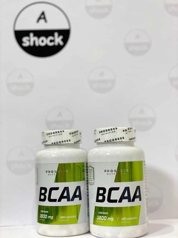 Амінокислоти БЦАА Progress Nutrition BCAA 1800 mg 100caps протеїн амін від компанії Premium - фото 1