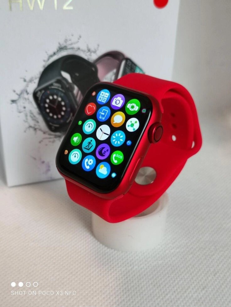 Аналог Apple Watch 6, HiWatch 12 з повним сенсорним дисплеєм, оксиметр від компанії Premium - фото 1