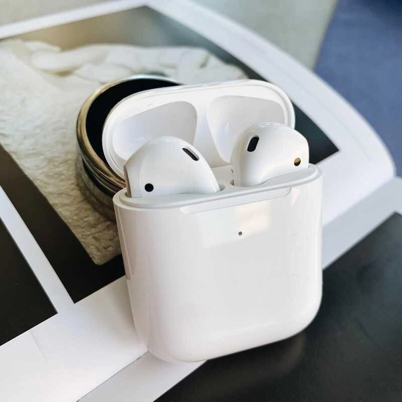 APPLE AIRPODS 2 / бездротова зарядка бездротові навушники від компанії Premium - фото 1