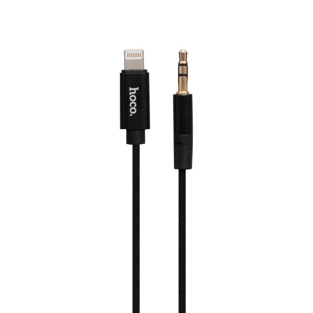 Аудіокабель Hoco UPA13 Lightning to Aux 3.5mm Чорний від компанії Premium - фото 1