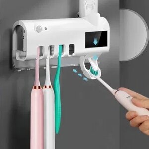 Автоматичний тримач для зубної пасти та щіток з УФ-стерилізатором