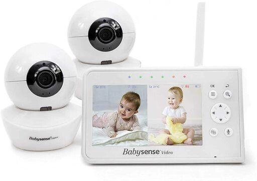 BabySense V43 - відео няня з монітором камери 4,3 дюйми 2 камери від компанії Premium - фото 1