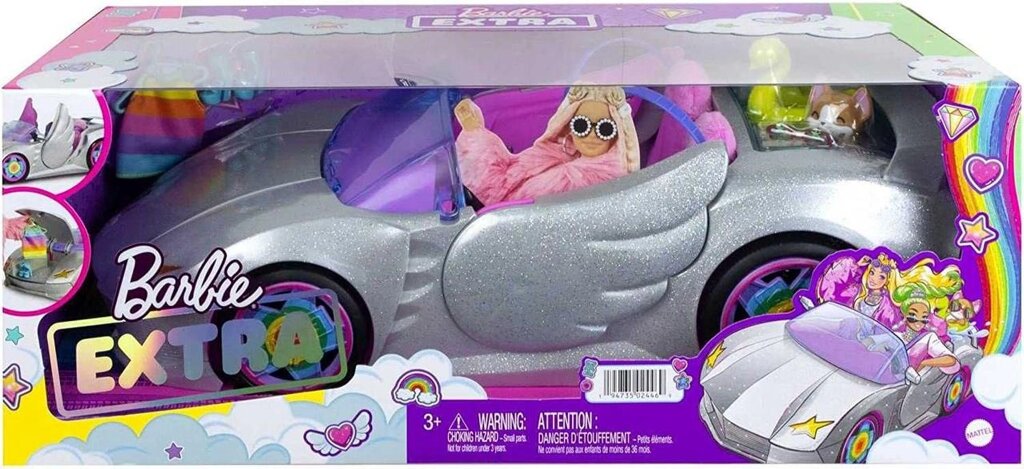 Барбі Екстракабель машина Barbie Car, Barbie Extra Vehicle HDJ47 від компанії Premium - фото 1