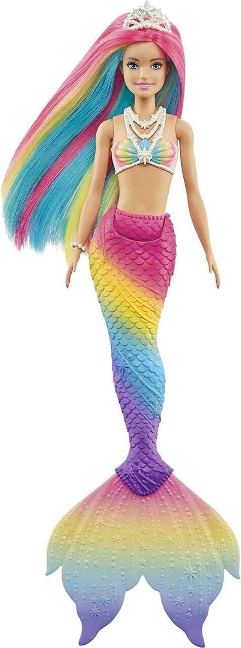 Барбі русалока Різнобарвна Barbie Dreamtopia Rainbow Magic Mermaid від компанії Premium - фото 1