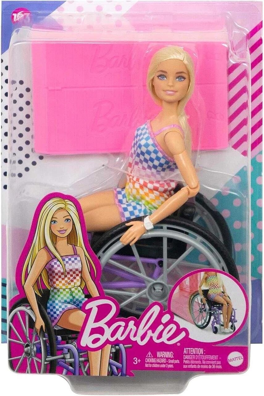 Барбі шарнірна в кріслі-коляску Barbie Doll with Wheelchair HJT13 від компанії Premium - фото 1