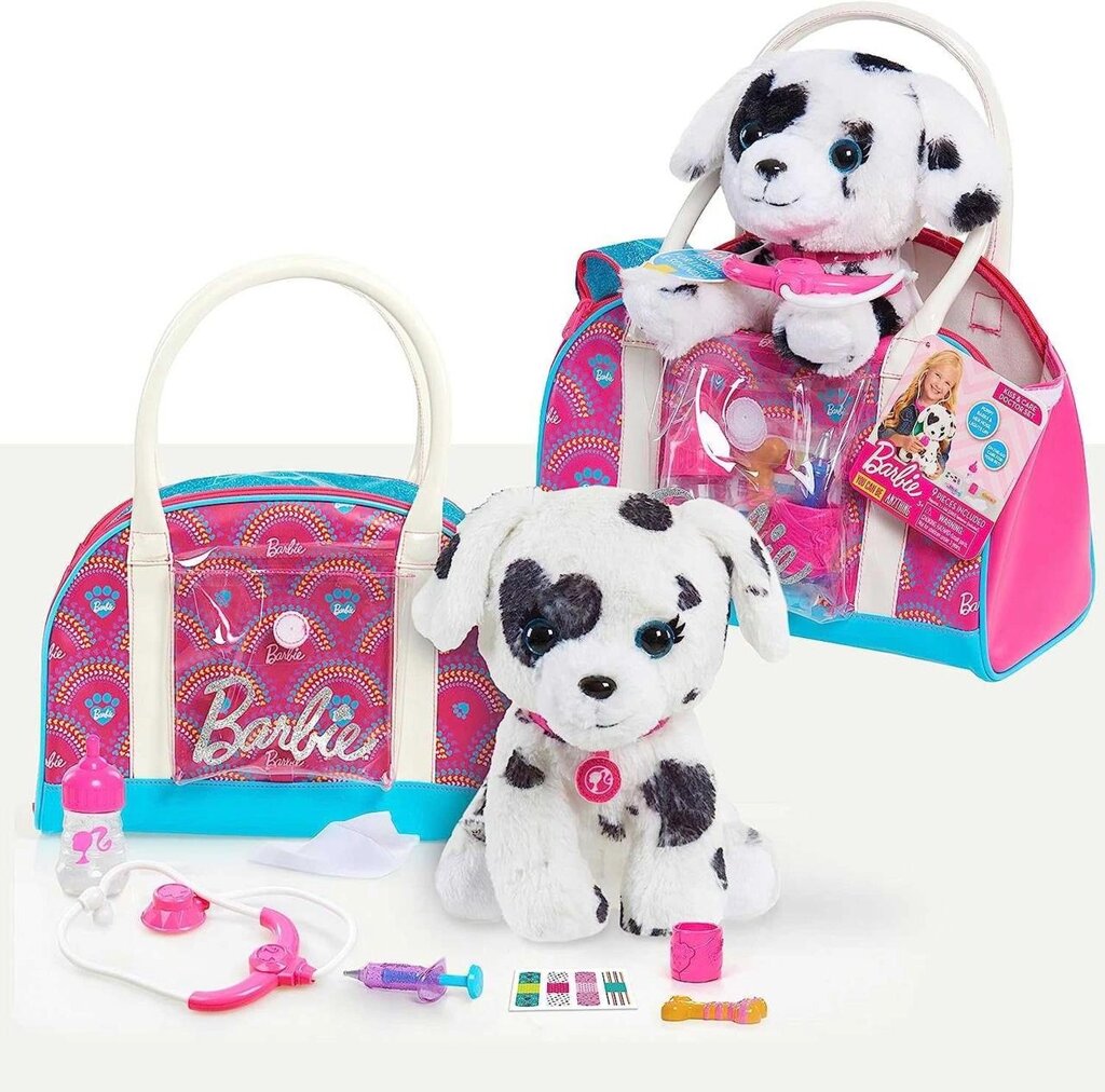 Barbie Hug &amp, Kiss Pet Доктор Ігровий Набір 9 предметів із цуценям від компанії Premium - фото 1