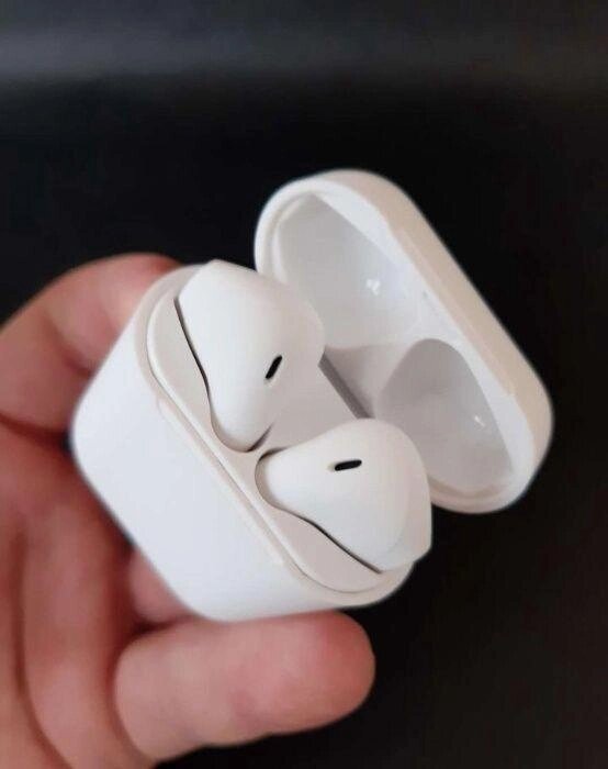 Бездротові аушники Airpods TWS i12 (new) + чохол у подарунок від компанії Premium - фото 1