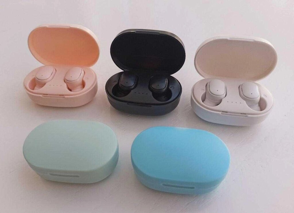 Бездротові блютуз навушники A6s Xiaomi AirDots міподс mipods аірдотс від компанії Premium - фото 1