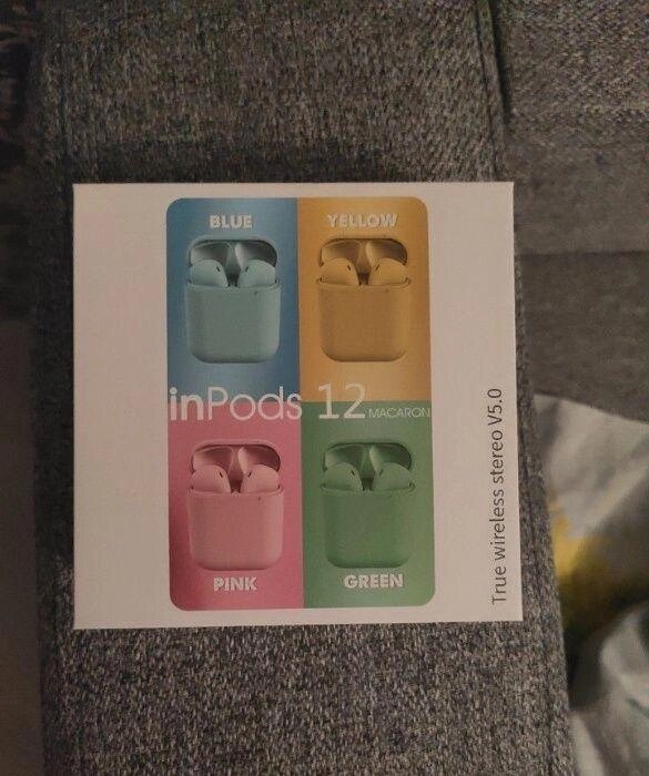 Бездротові inpods12 Супер Навушники AirPods i12 TWS від компанії Premium - фото 1