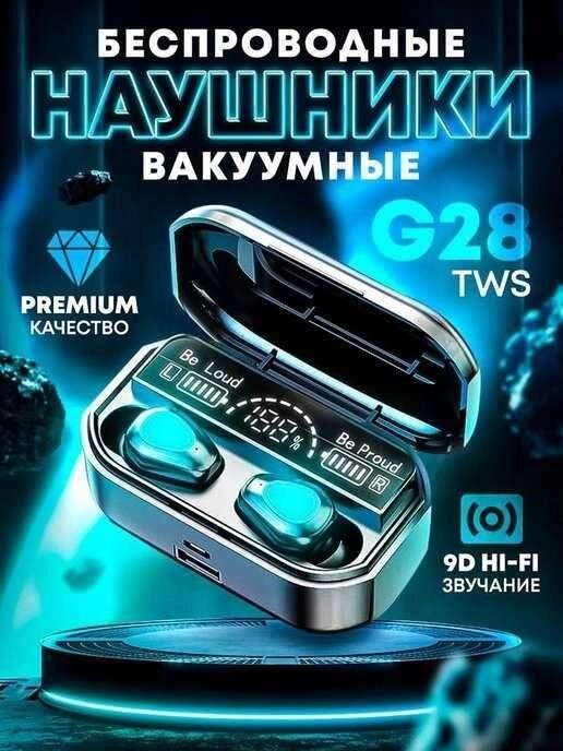 Бездротові навушники (TWS) Bluetooth 5.1 Wireless M10 з павербанком від компанії Premium - фото 1