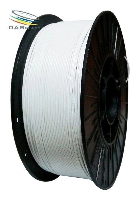 Білий ABS (АБС) пластик нитка для 3д принтера, ABS filament 1.75 від компанії Premium - фото 1