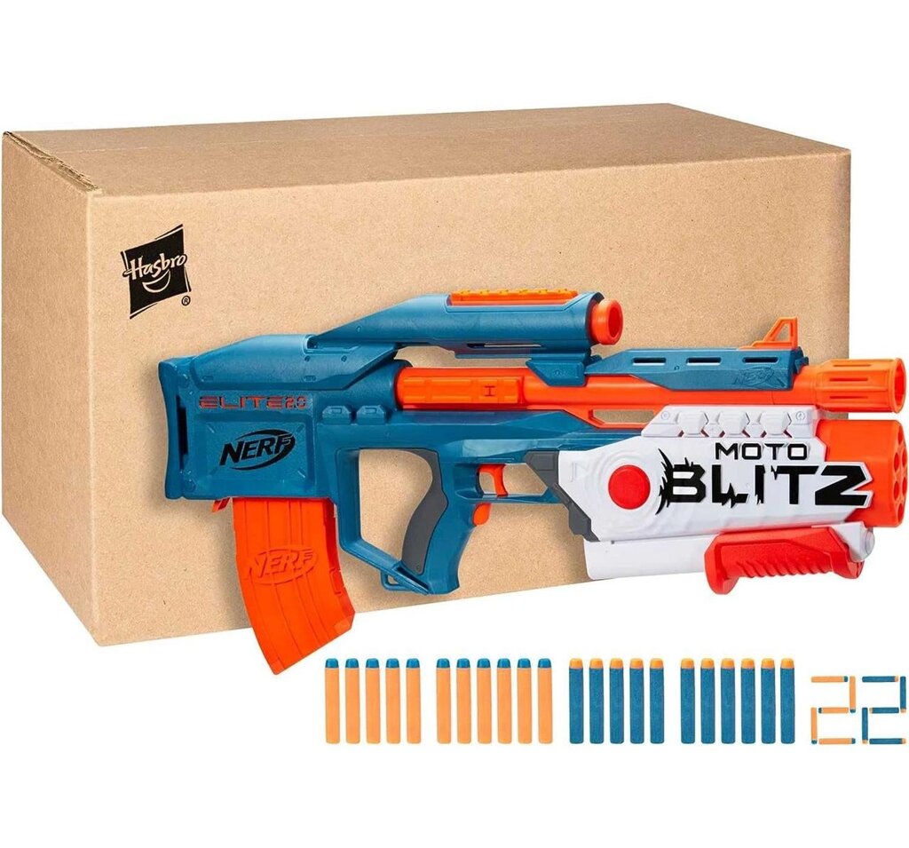 Бластер Nerf Elite 2.0 Motoblitz CS-10. Нерф Еліт Мотобліц від компанії Premium - фото 1