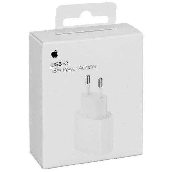 Блок USB Type-C Apple 18W Power Adapter (MU7V2ZM/A) Iphone 12 від компанії Premium - фото 1