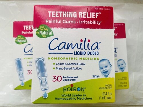 Boiron, Camilia, облегчение боли при прорезывании зубов