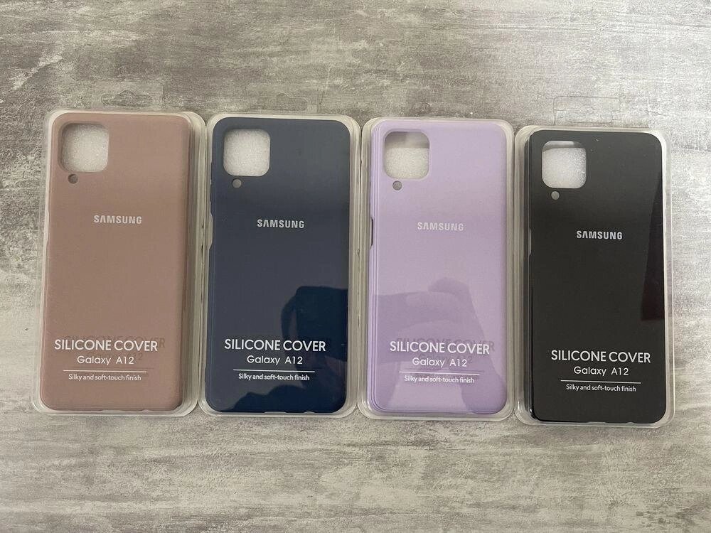 Чохол Silicone case Для Samsung A12 від компанії Premium - фото 1