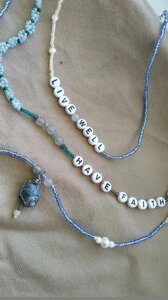 Чокер, браслет з бісеру, натурального каменю та перлів під замовлення
