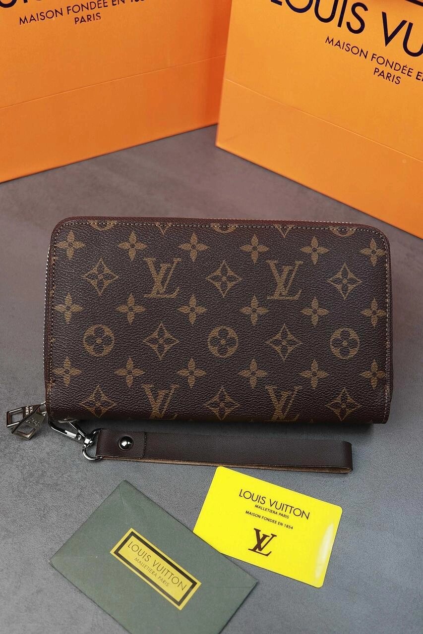 Чоловіча барсетка, гаманець Louis Vuitton Луї Вітон ЛЮКС якість від компанії Premium - фото 1