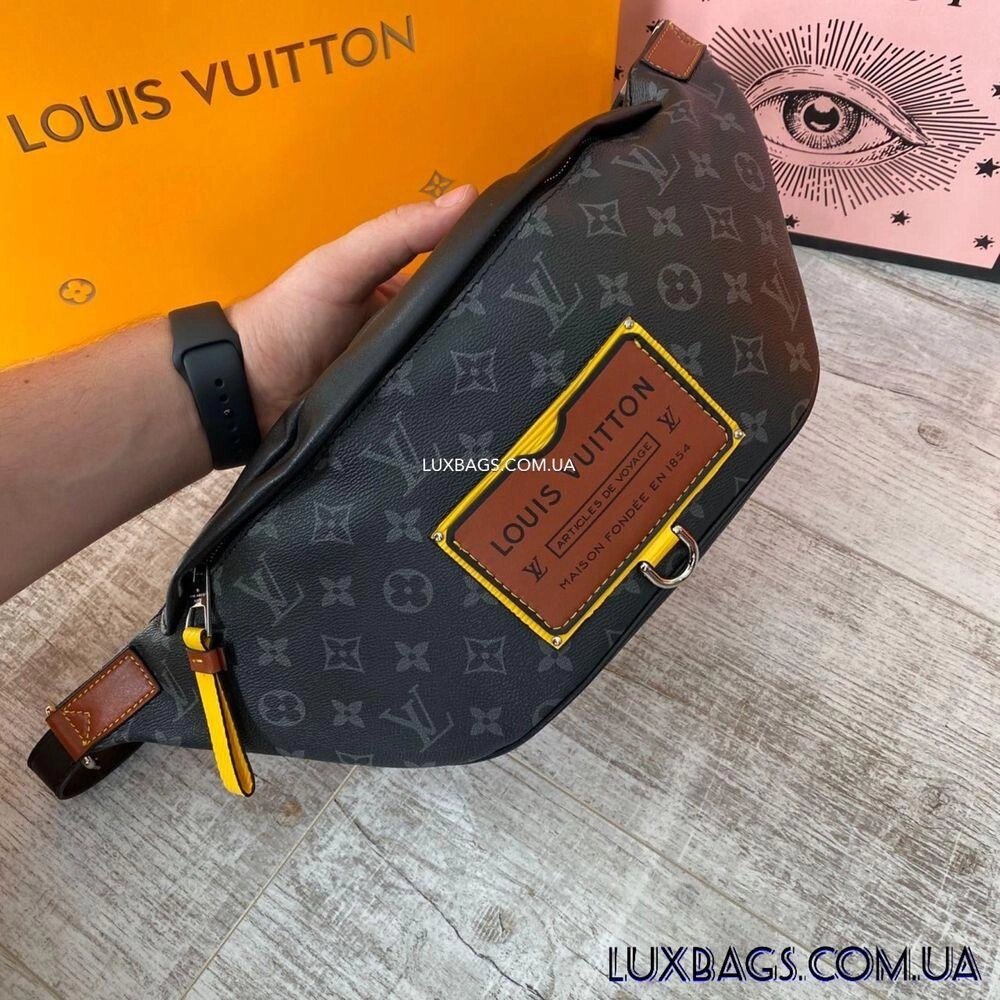 Чоловіча поясна нагрдана сумка бананка Louis Vuitton від компанії Premium - фото 1