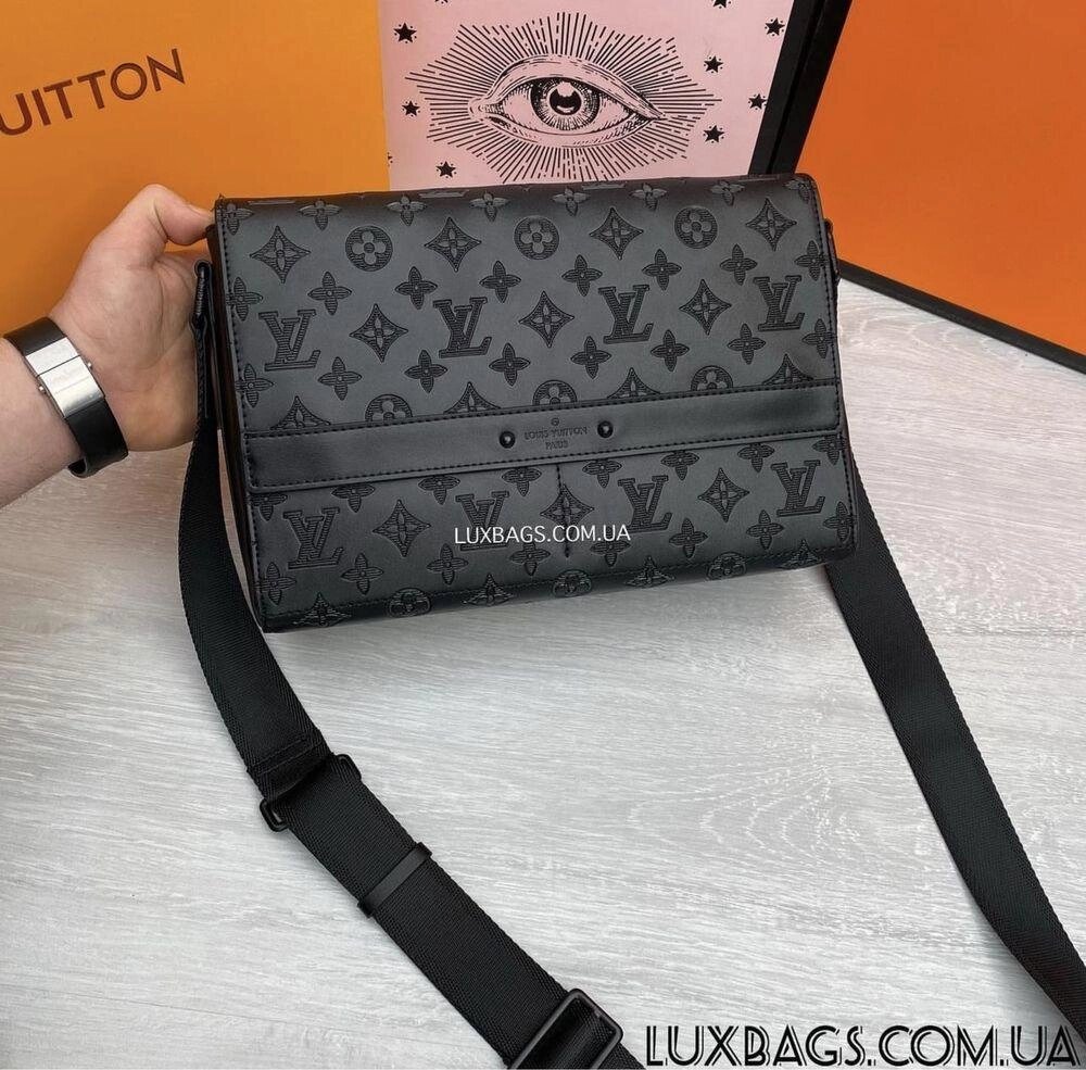 Чоловіча сумка формату А4 Louis Vuitton від компанії Premium - фото 1