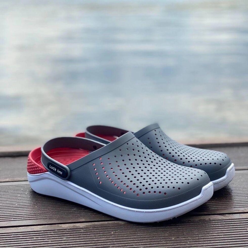 Чоловічі Crocs | Кроки Сірі | Літо| Розмір 40-45 від компанії Premium - фото 1