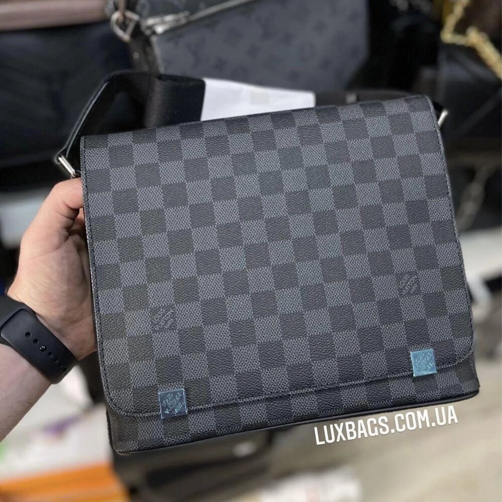 Чоловічі сумки Louis Vuitton District Луї Віттон від компанії Premium - фото 1