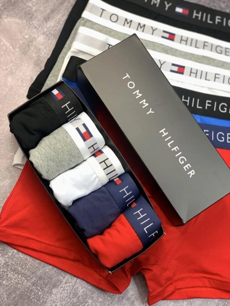 Чоловічий подарунковий набір трусів Tommy Hilfiger боксери білизна Томмі від компанії Premium - фото 1