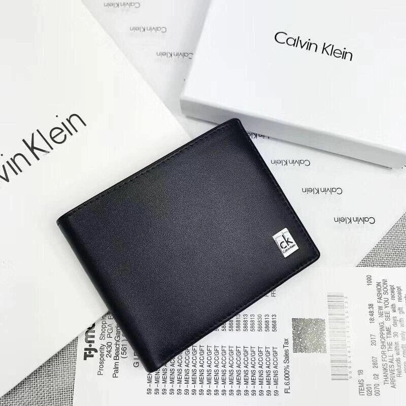 Чоловічий шкіряний гаманець Calvin Klein/чоловічий шкіряний гаманець від компанії Premium - фото 1