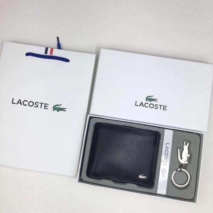 Чоловічий шкіряний гаманець Lacoste/чоловічий шкіряний гаманець від компанії Premium - фото 1